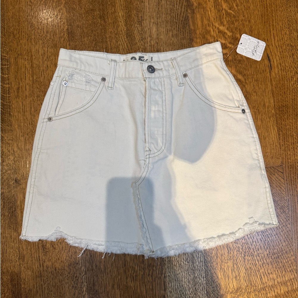 NWT Free People White Mini Skirt Casual